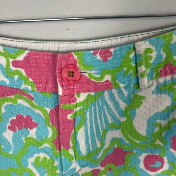Lilly Pulitzer Short Womens 8 The Buttercup Multicolor Floral Print Beachy - Picture 2 of 6